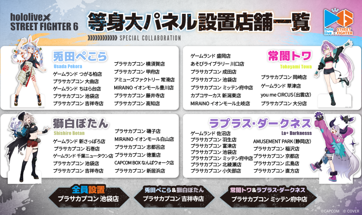 ストリートファイター6』と「ホロライブ」のコラボ第1弾が開催！ ホロ 