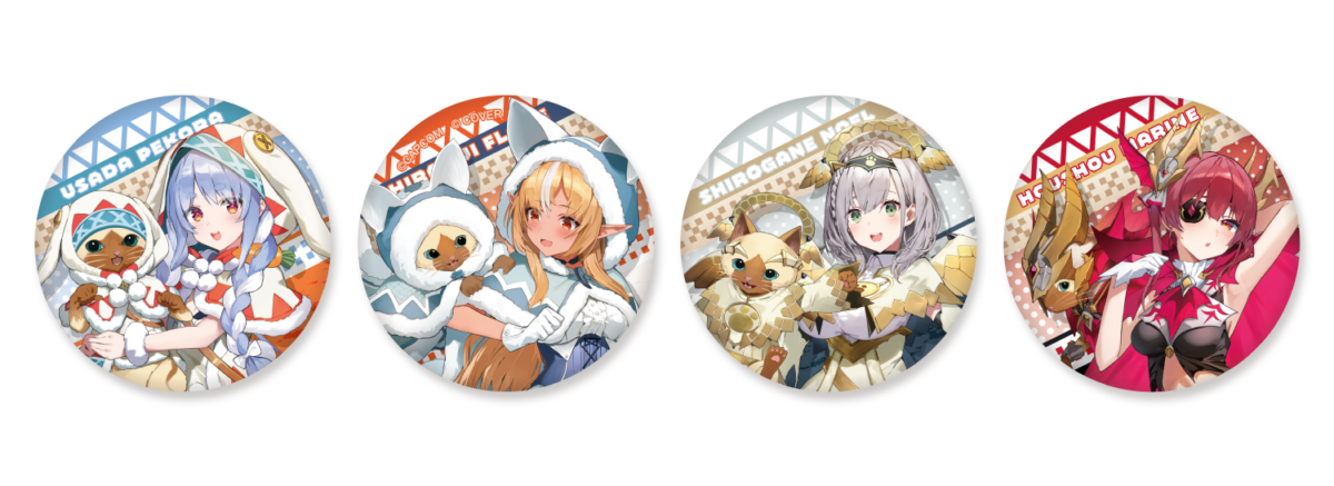 hololive モンスターハンター コラボ缶バッジ 宜しい 不知火フレア