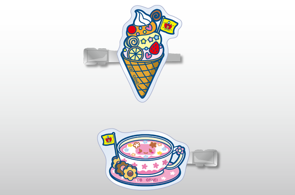前髪クリップセット(めめっちメニュー&ふらわっちメニュー)