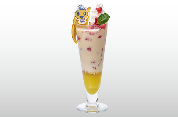 めめっちのソフトクリームやさん特製　ぐるぐるまぜようオレンジミルクティー
