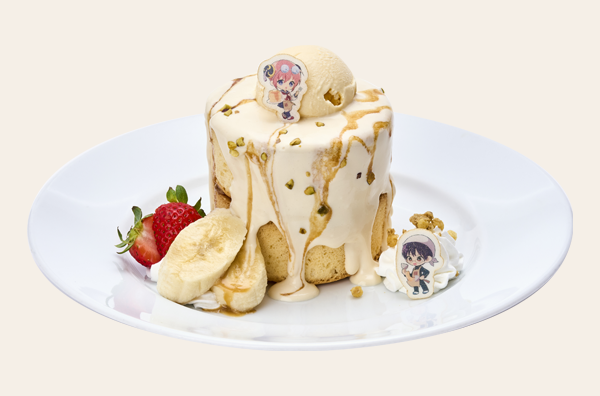新八と神楽のキャラメルスフレパンケーキ
