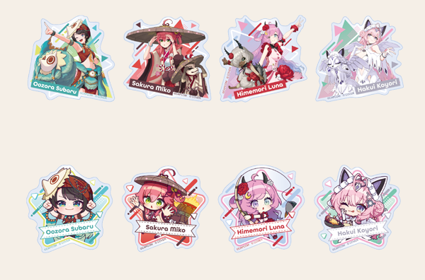 トレーディングアクリルバッジ