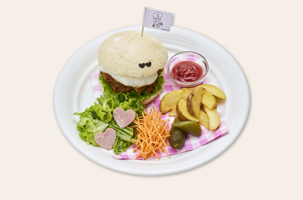 クリームバニーのスペシャルチリコンカンバーガー