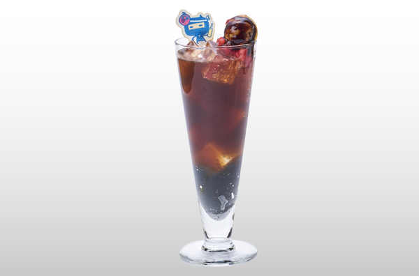ござるっちのたこやきやさん特製　ソースたっぷりたこやきコーラ！？