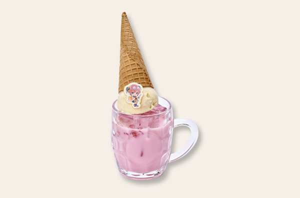 神楽のくいしんぼうストロベリーフロート