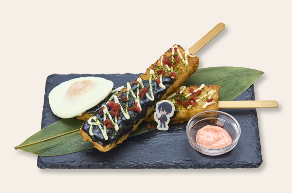 高杉のチョコバナナ風お好み焼き串