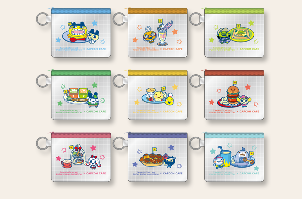 カプコンカフェ×かえってきた！たまごっちのプチプチおみせっち クリアメッシュポーチ