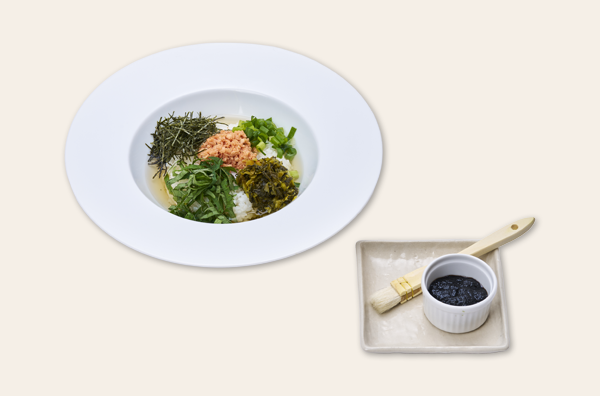 筆しらべの冷やし茶漬け