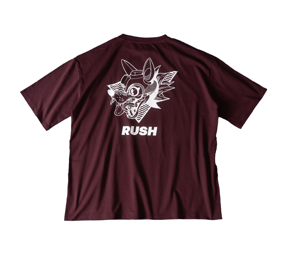 【& CHIPS】24 COLLECTION × ラッシュTシャツ（Dark Red）