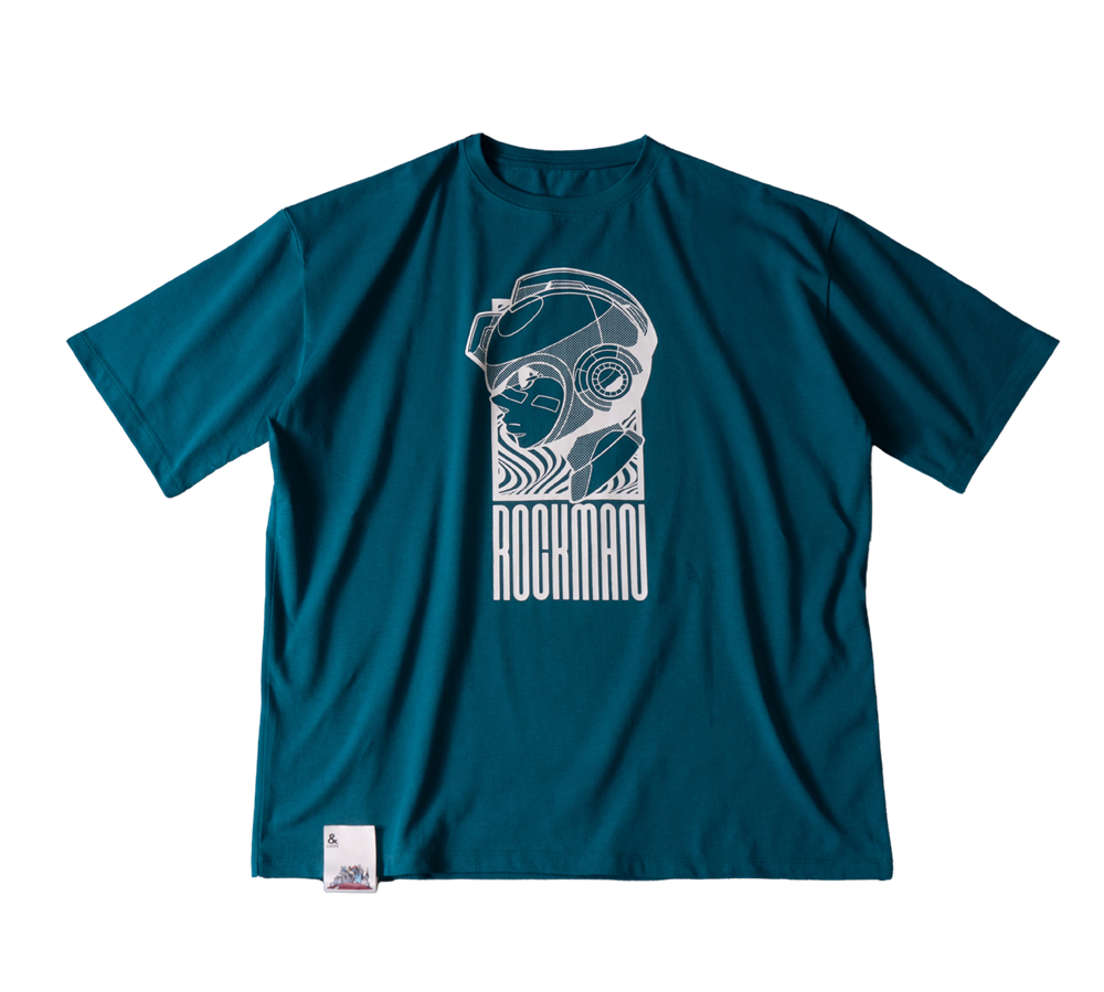 【& CHIPS】24 COLLECTION × ロックマンTシャツ（Ink Blue）