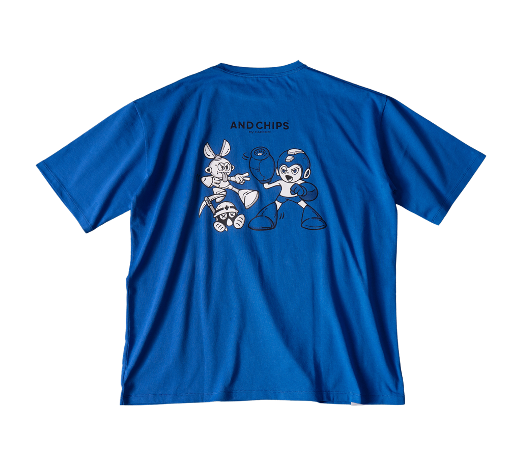 【& CHIPS】06 COLLECTION × ロックマンTシャツ（Blue）