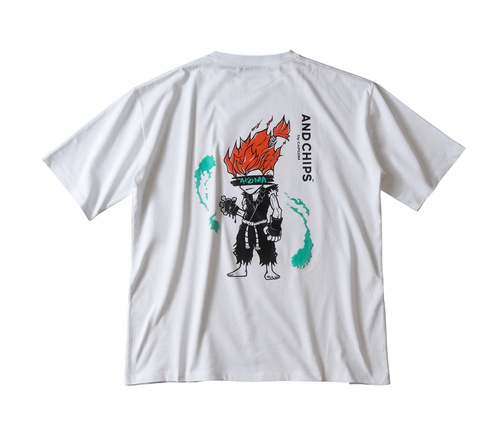 【& CHIPS】06 COLLECTION × ストリートファイターTシャツ（White）