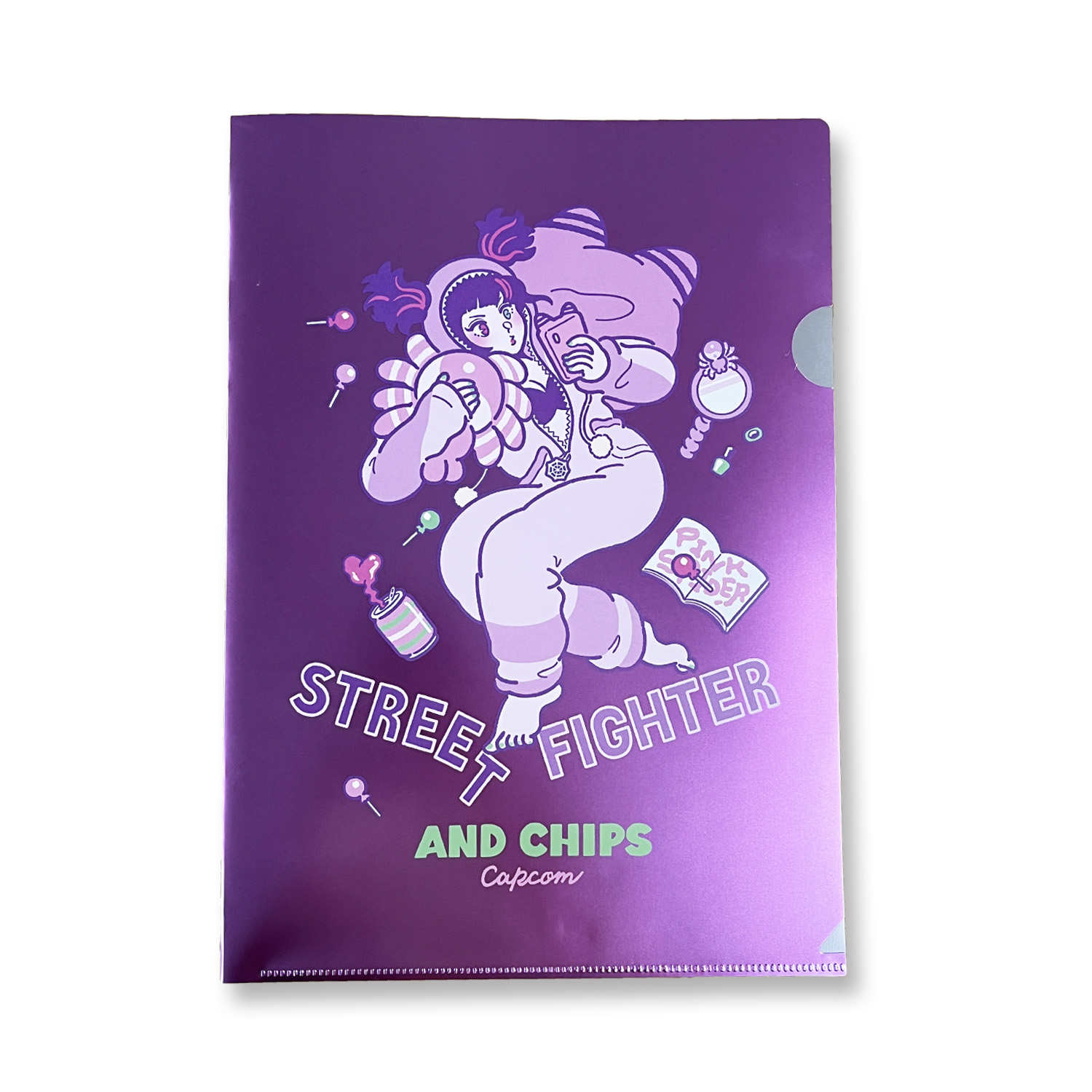 AND CHIPS STREET FIGHTER 6 by SANLEMO メタリッククリアファイル ジュリ