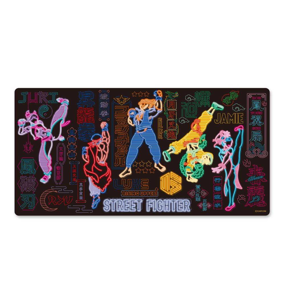 STREET FIGHTER 6 Neon Design デスクマット