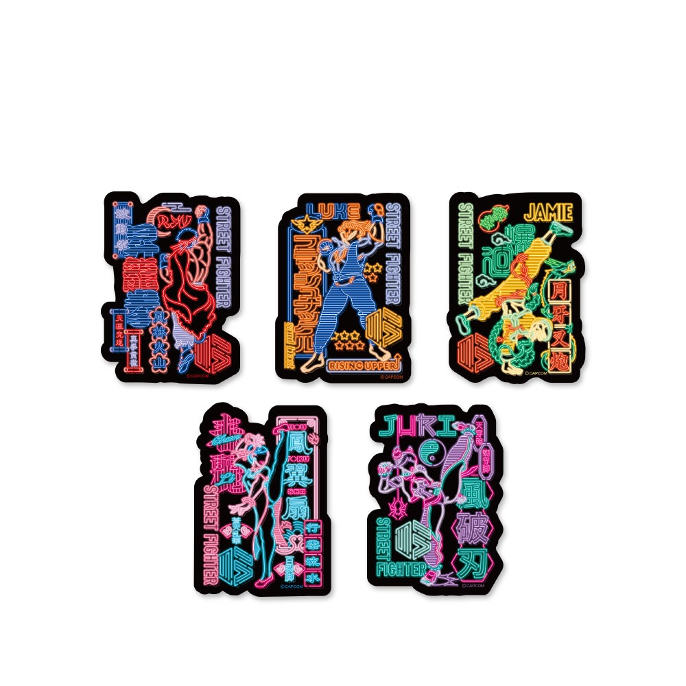STREET FIGHTER 6 Neon Design ステッカー