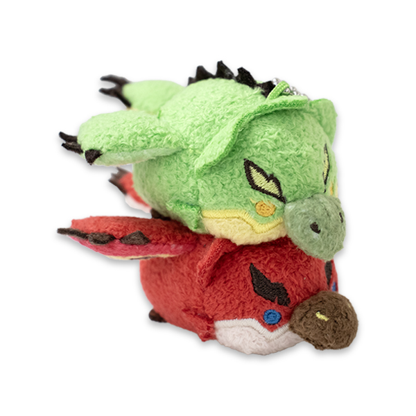 カプころん ボールチェーン付きペアマスコット（リオレウス＆リオレイア）