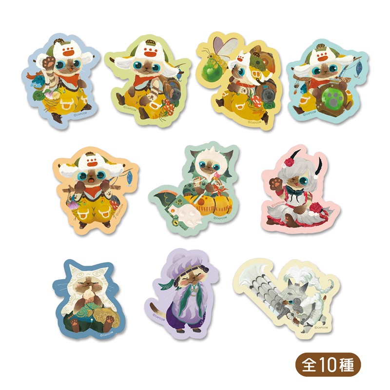 ボクも行く！オトモアイルーコレクション　ミニステッカー