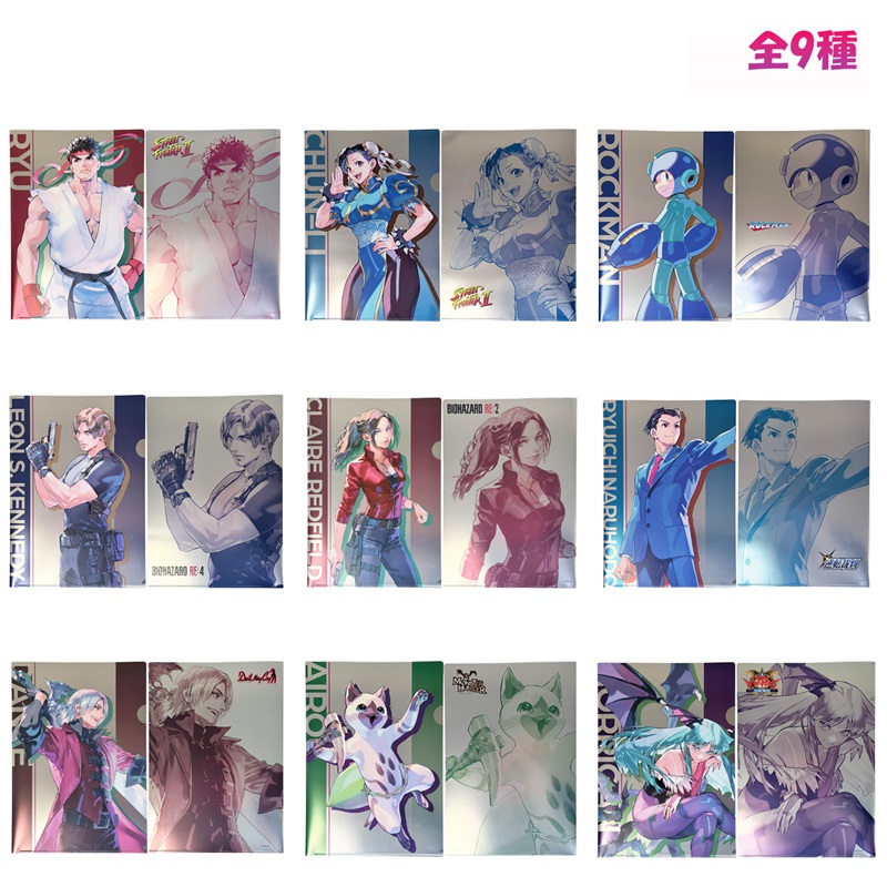 ALL CAPCOM – Artworks by 実田千聖　メタリッククリアファイル