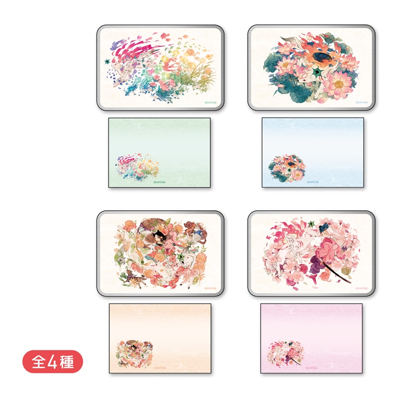 大神20th×おはるちゃん ～花咲く筆しらべ～　缶入りメモ