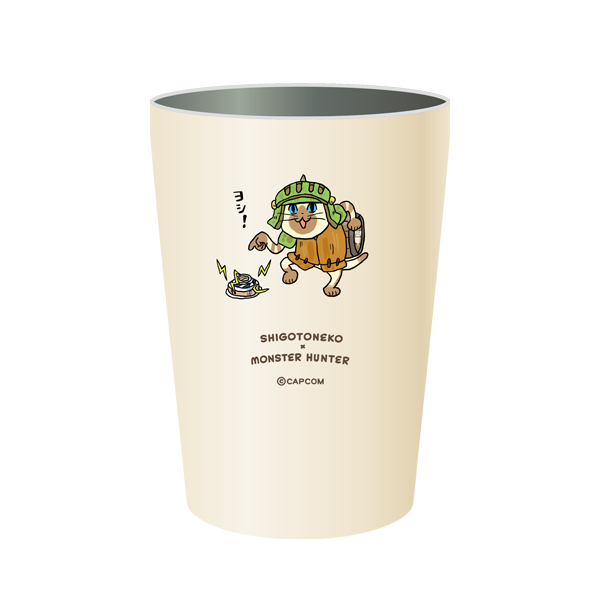 モンスターハンター×仕事猫 ステンレスタンブラー(ヨシ！)