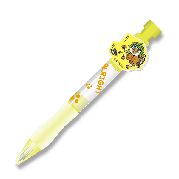 モンスターハンター×仕事猫 アクリルマスコット付きボールペン(ヨシ！)