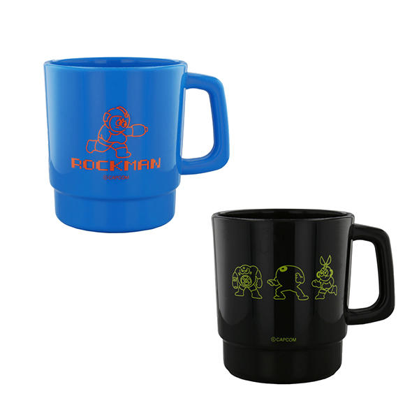 CAPCOM STORE  Fighting! ROCKMAN!  スタッキングマグカップ(ロックマン＆エネミーセット)