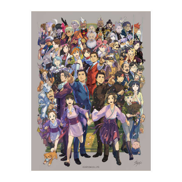 逆転裁判 20周年「塗和也」描き下ろし第二弾 ビッグステッカー