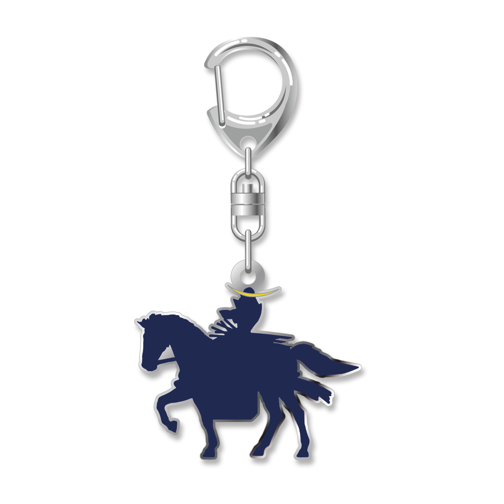 CAPCOM STORE 戦国BASARA 伊達政宗騎馬像 メタリックキーホルダー
