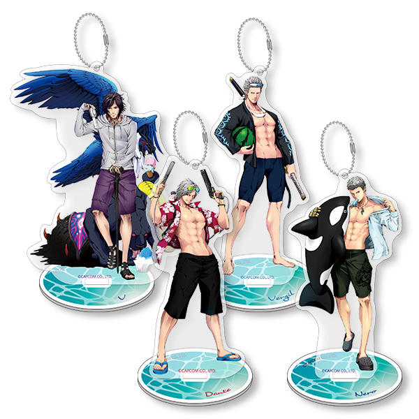 CAPCOM STORE DMC5 Enjoy! Summer! トレーディングアクリルスタンドキーホルダー