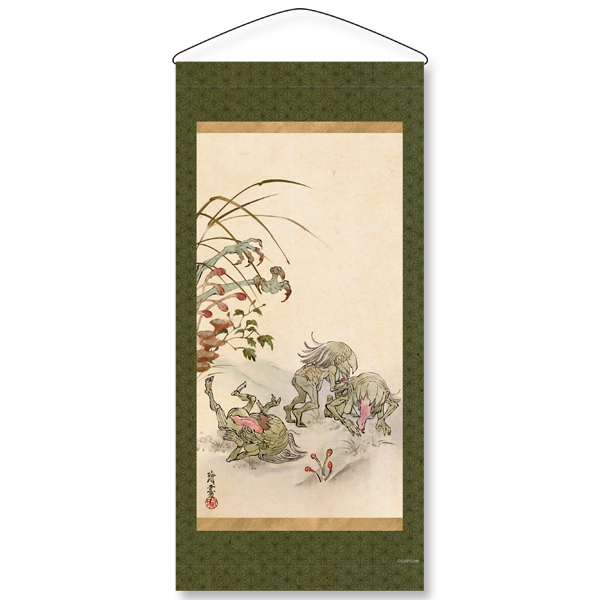 CAPCOM STORE 祇：Path of the Goddess ミニタペストリー 異界ノ畏哭