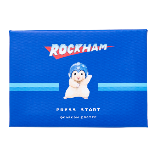 助六の日常×ロックマン ミニキャンバスアート(決めポーズ)