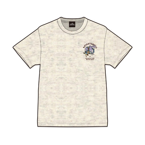 モンスターハンター×仕事猫 フルカラーTシャツ（行けガルク！）