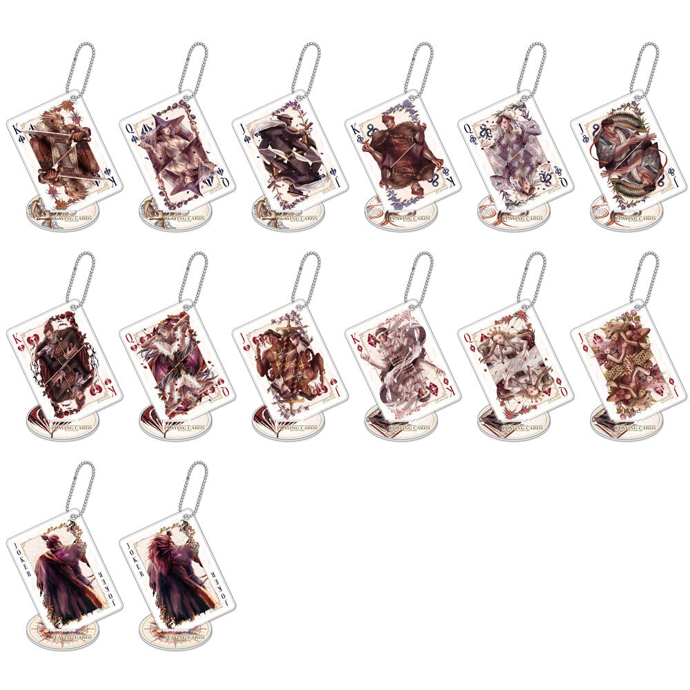 【CAPCOM CREATORS LABEL】 FIGHTING COLLECTION×Playing Cards design トレーディングアクリルスタンドキーホルダー