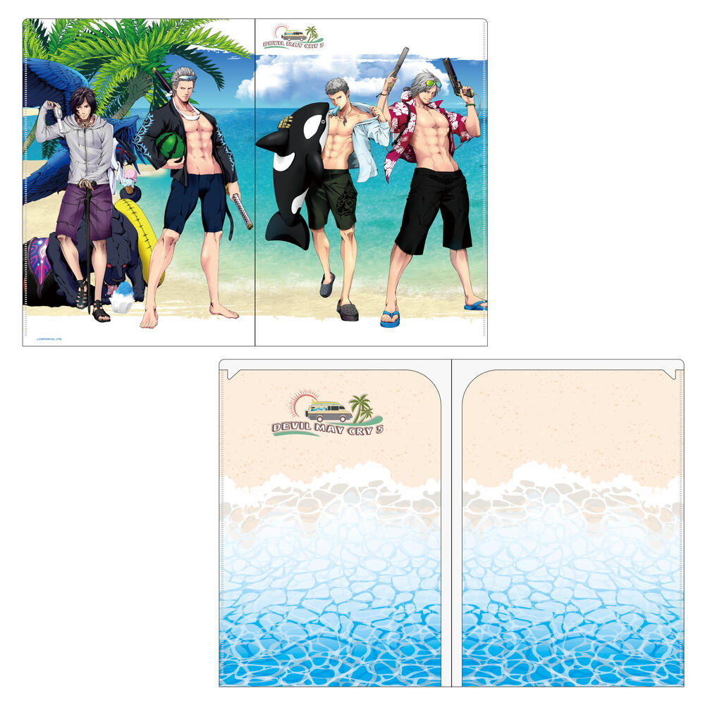 CAPCOM STORE DMC5 Enjoy! Summer! ダブルポケットクリアファイル