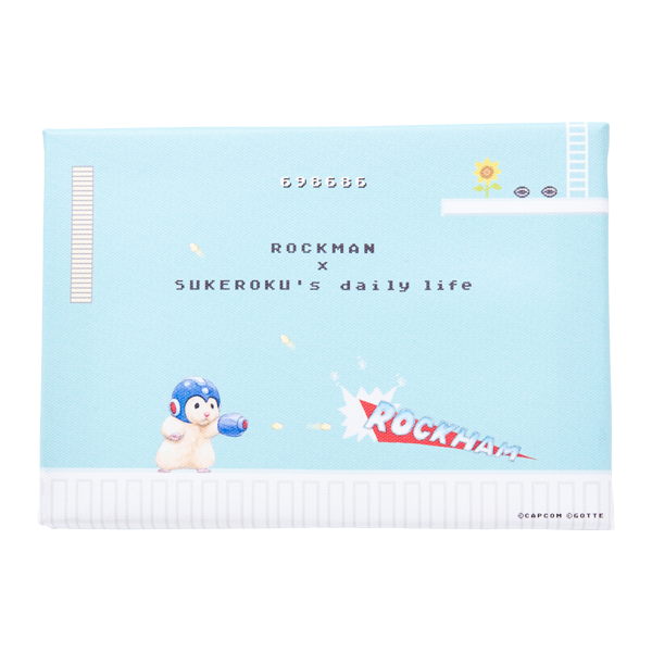 助六の日常×ロックマン ミニキャンバスアート(ROCKHAM)
