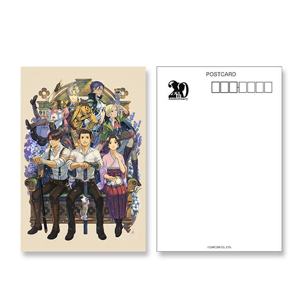 逆転裁判 20周年「塗和也」描き下ろし ポストカード