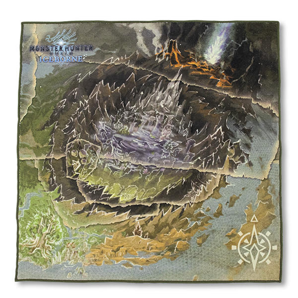 CAPCOM STORE モンスターハンターワールド：アイスボーン フィールドMAPハンカチタオル