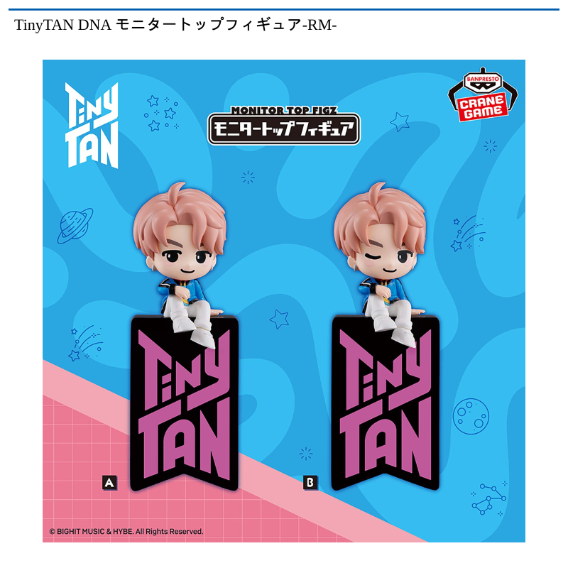 TinyTAN DNA モニタートップフィギュア-RM-