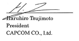 Haruhiro Tsujimoto, President, Capcom, Co. Ltd.