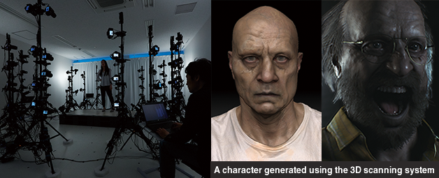 A character generated using the 3D scanning system