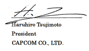 Haruhiro Tsujimoto, President, Capcom, Co. Ltd.