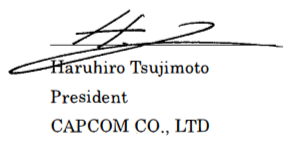 Haruhiro Tsujimoto, President, Capcom, Co. Ltd.